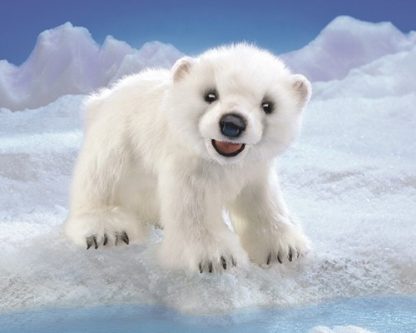 folkmanis Bear Polar Cub puppet