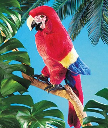 folkmanis Macaw Scarlet puppet