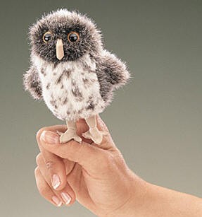 folkmanis Mini Owl Spotted puppet