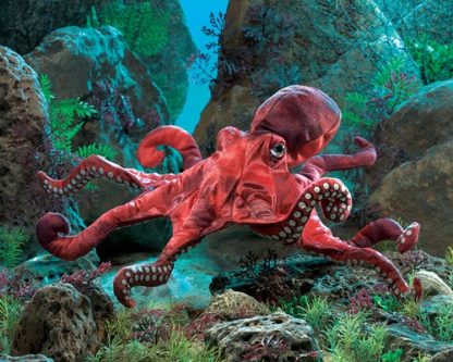 folkmanis Octopus Red puppet