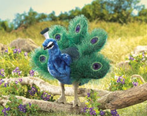 folkmanis Peacock Small puppet