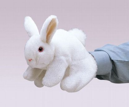 folkmanis Rabbit Bunny White puppet